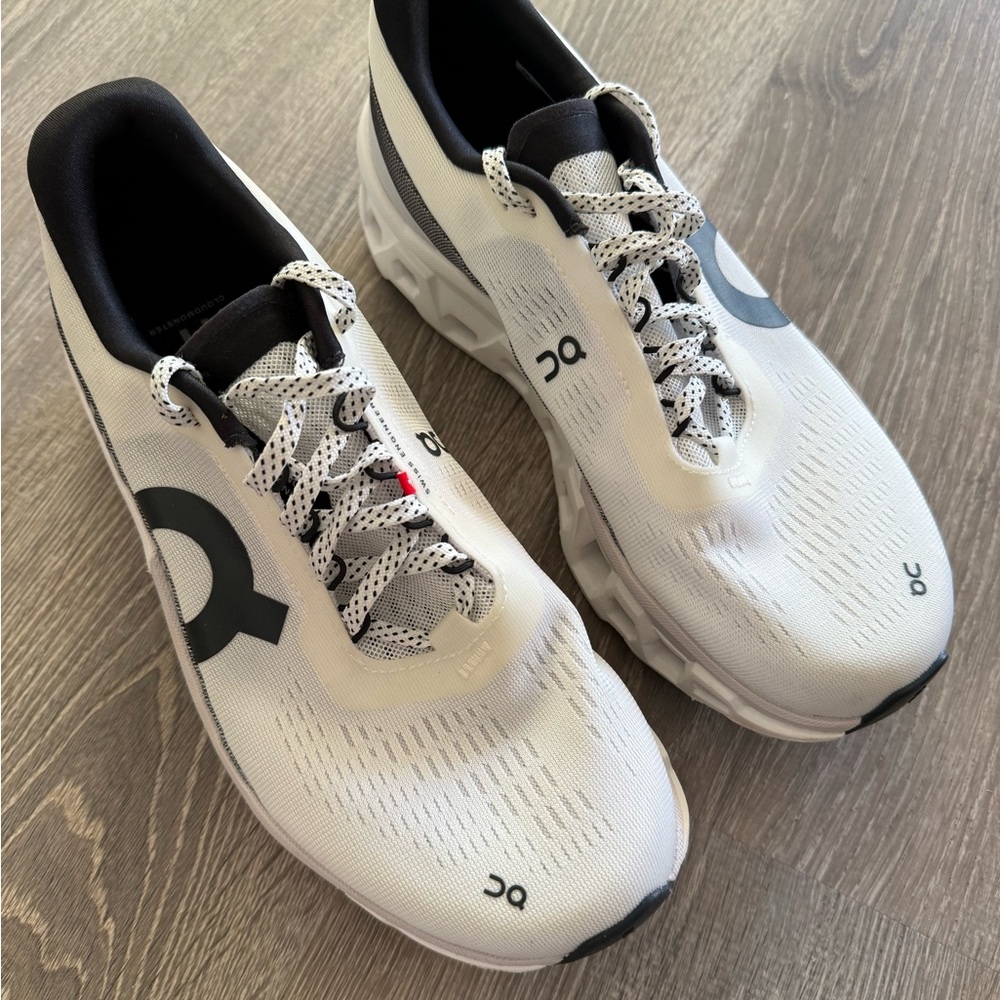 On Running Men's White and Black Athletic Shoes